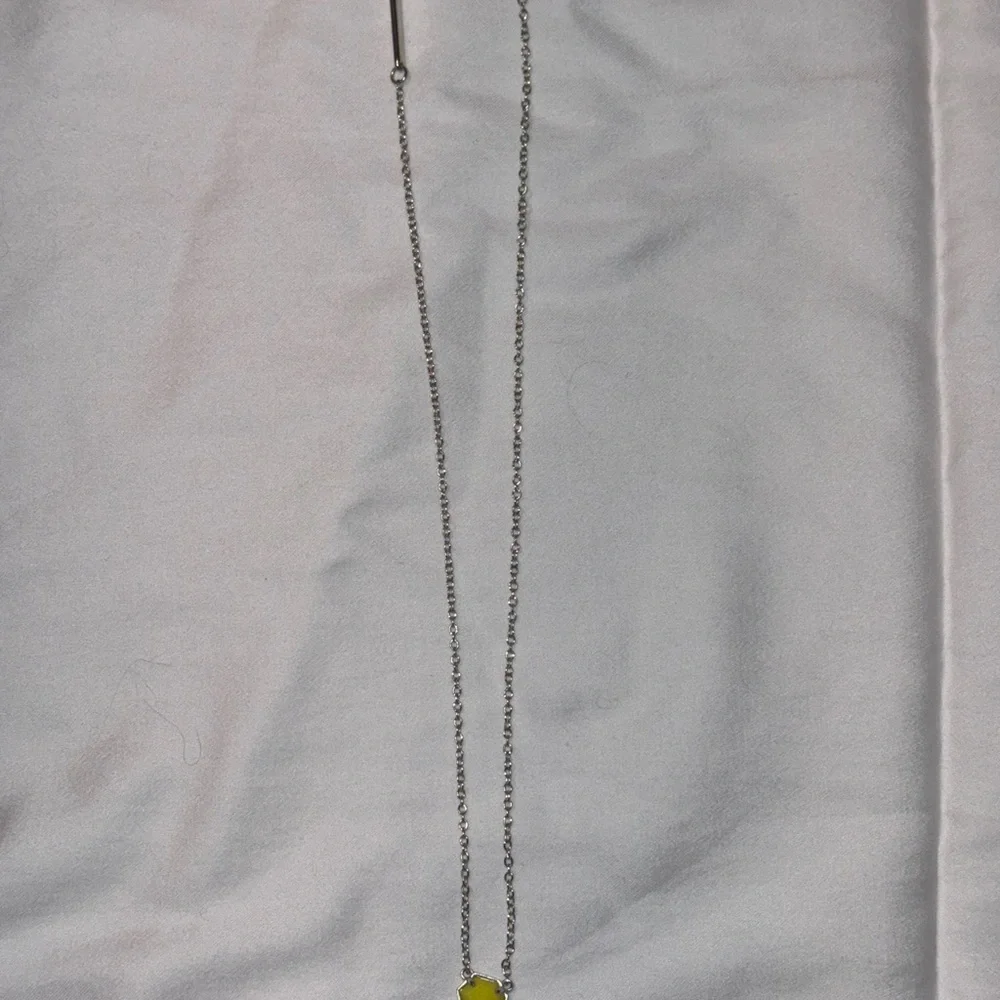 Kendra Scott Gold Necklace with Yellow Pendant - Picture 1 of 3